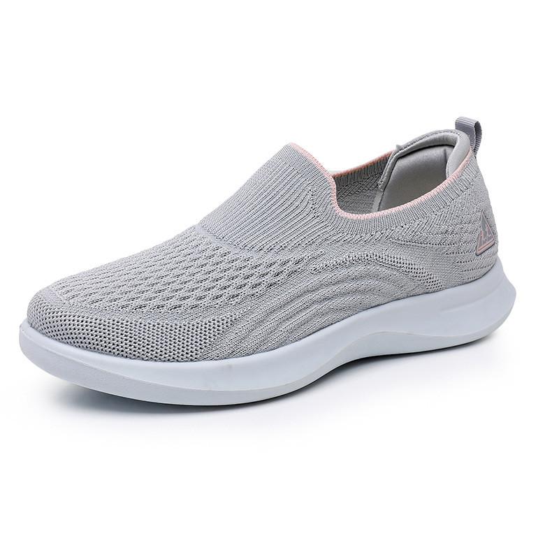 Casual Womens Slipon Shoes With Breathable Flyknit For Daily Comfort