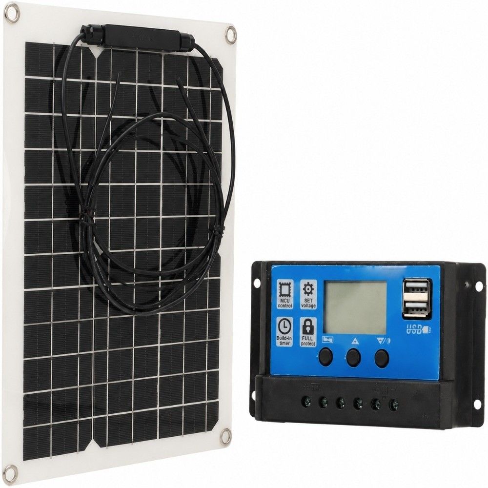 300W Solar Charger Controller 50A Solar Maintainer Kit Reliable Solar Battery Charger RV Camper