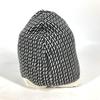 FENDI FXQ056 Zucca logo beanie hat knit hat knit cap Knit hat wool Black/White