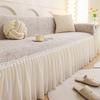 Velvet Sofa Cover With Elegant Texture, Tailored Couch Cover And Anti-Slip Sofa Slipcover For Home Décor