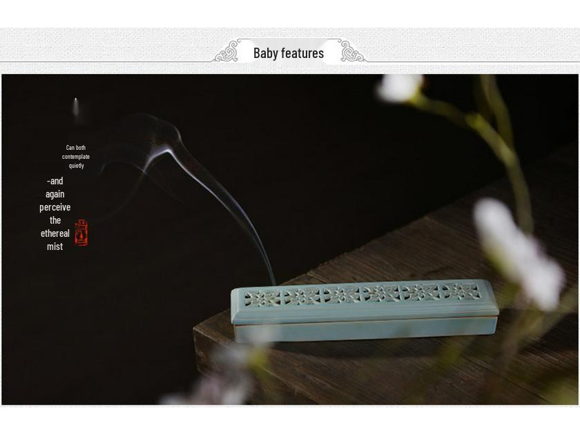 Ceramic Long Hair Incense Holder Sandalwood Burner Ornament