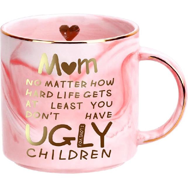 Christmas Gifts for Mom: 12oz Coffee Mug for Mother from Daughter Son Unique Christmas Stocking Stuffers for Mama Wife from Husband Funny Birthday