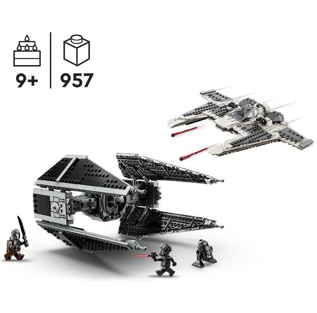 LEGO Star Wars 75348 Мандалорианский истребитель "Клык" против TIE-перехватчика