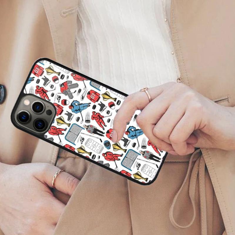 Ice Hockey Rink Magnetic Phone Case For APPLE iPhone 17 Air 16 14 13 12 Pro Max 15 Plus Wireless Charge With MagSafe Cover