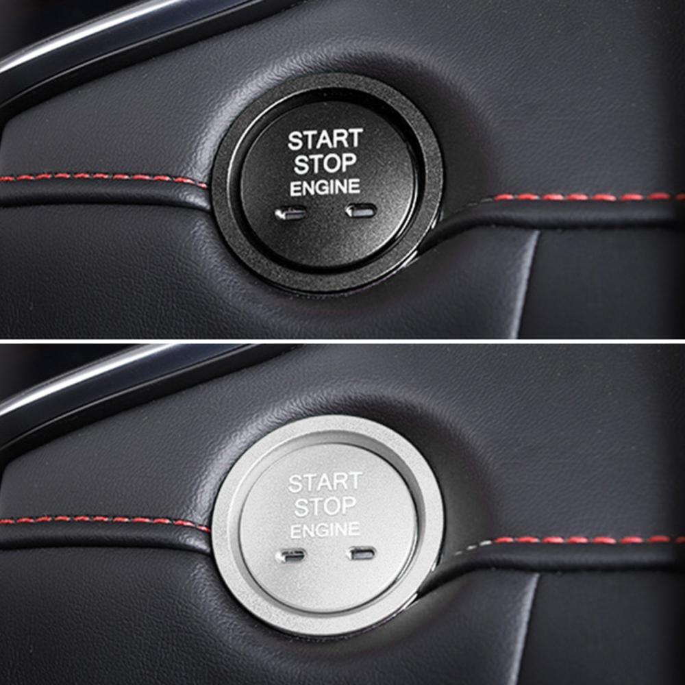 Car Engine Start Button Cover Sticker Decoration Auto Start w Stop Switch Button Accessories for MG 6 5 ZS HS 17-21