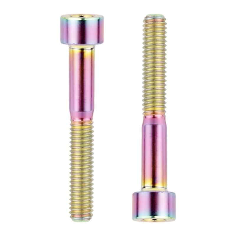 2Pcs Light Weight Metal Alloy Cycling Stem Cover Screws Bicycles Headset Bolt Socket Cap Head Bolts Screw Enduring