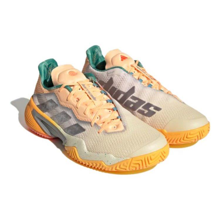 adidas Barricade Tinta Bianca Arancione Acido Sneakers Uomo Talpa-Metallizzato HQ8416