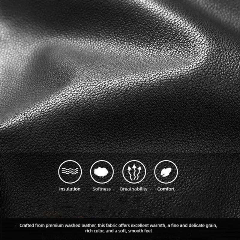 Winter Women's Thickened  Padded Jacket Stand Collar Slim Fit Padded PU Leather Coat