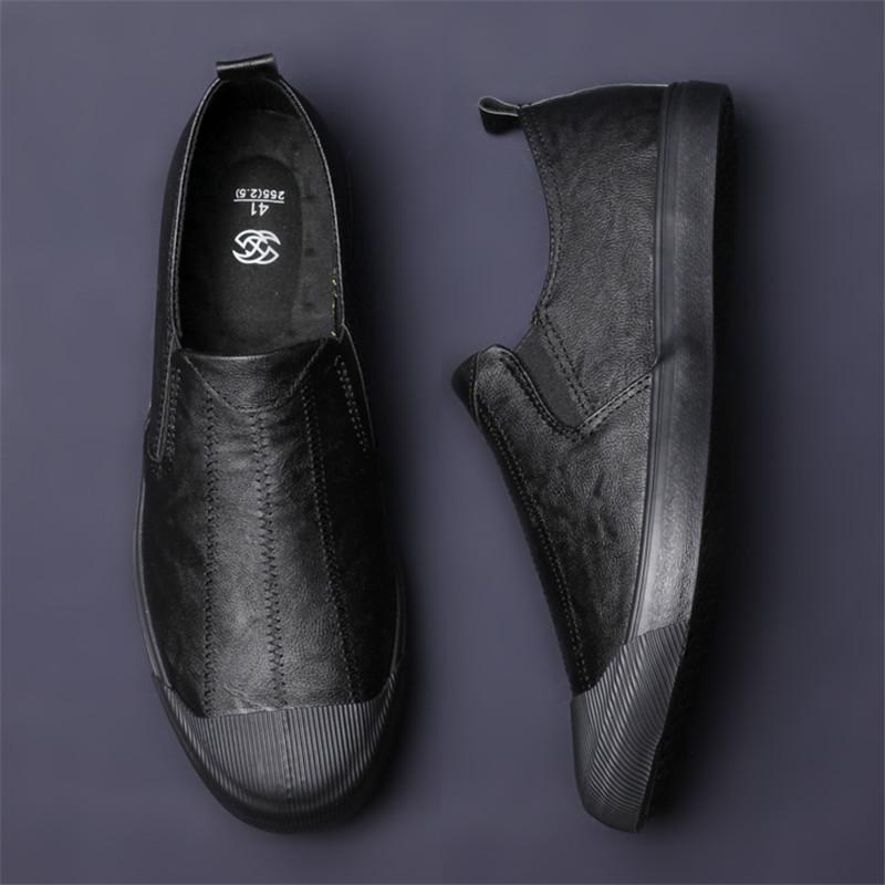 Nuove Scarpe da Uomo Scarpe Casual in Pelle Moda Primavera Estate Uomo Mocassini Slip-On in Pelle PU Scarpe Piatte Leggere per il Tempo Libero