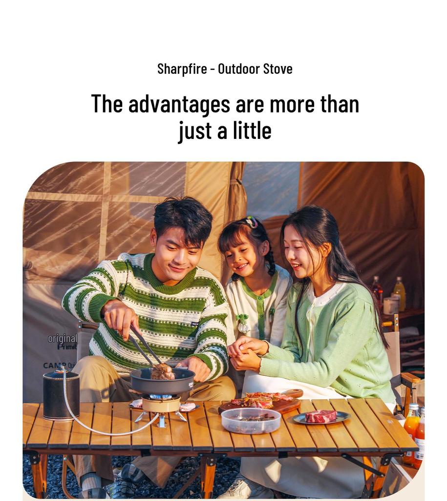 Portable Folding Gas Stove for Outdoor Camping, Tea Making & Boiling Water. Perfect for Camp Cookware.