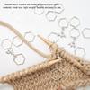 30Pcs Hexagonal Shape Knitting Stitch Markers Sewing Supplies  For Beginners And Professionals