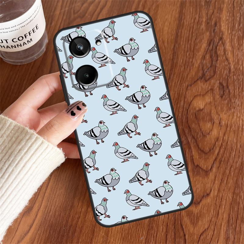 

Чехол Голуби для Realme GT7 Pro GT6 15 10 11 12 13 14 Pro Plus C75 C65 C55 C63 C61 C53 C67 C35 C71 Realme C15