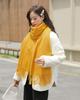 Imitation Cashmere Scarf Women's Autumn and Winter New Men's Shawl High-end Versatile Korean Version Solid Color Scarf