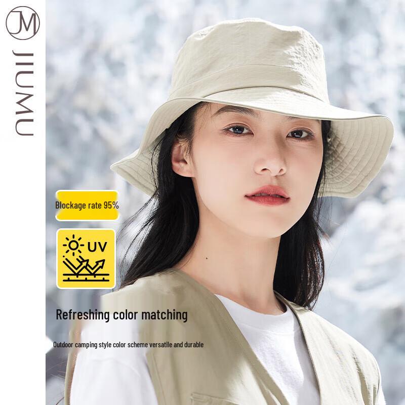 JIUMU Women's Outdoor Wide-Brim Sun Hat
