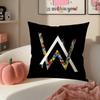 Popular Dynamic Dj AAlan Walker Cushion Cover Pillowcase Short Plush Invisible Zipper Room Sofa Cushion Cover