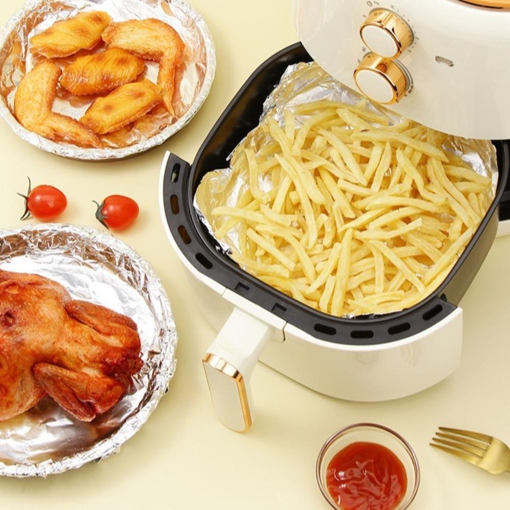 50pcs Square Aluminum Foil Paper Disposable Tin Foil Paper New Kitchen Baking Tool  Barbecue