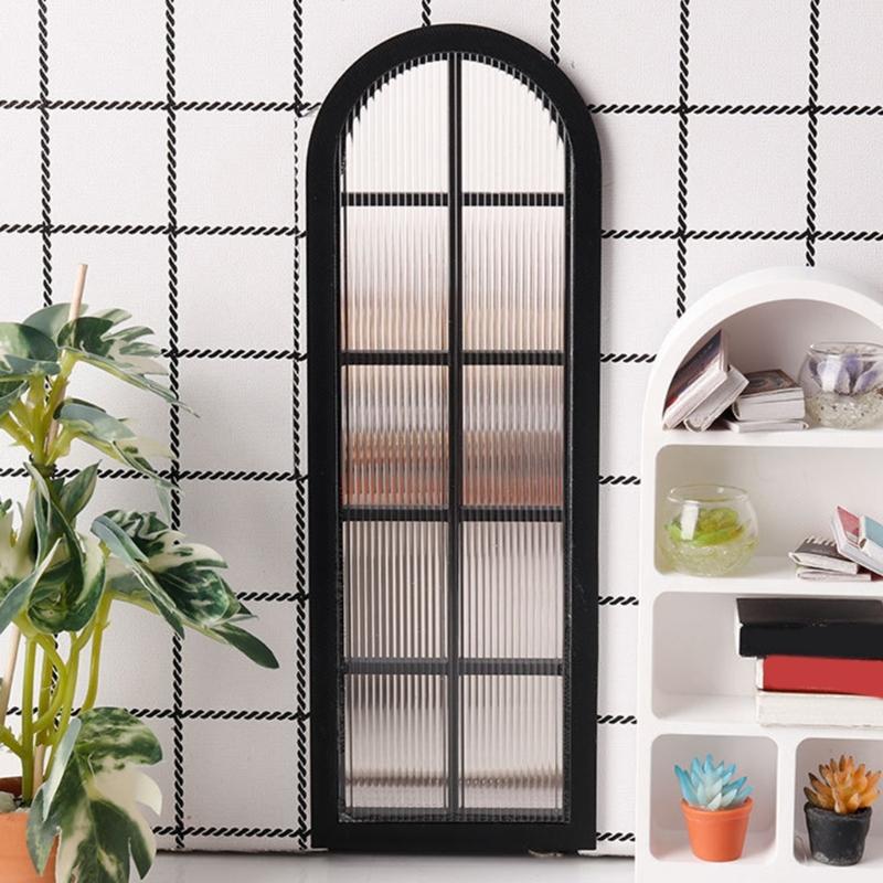 Plastic Miniature Doll House Window Frame For Creative Doll Accessories Photo Props