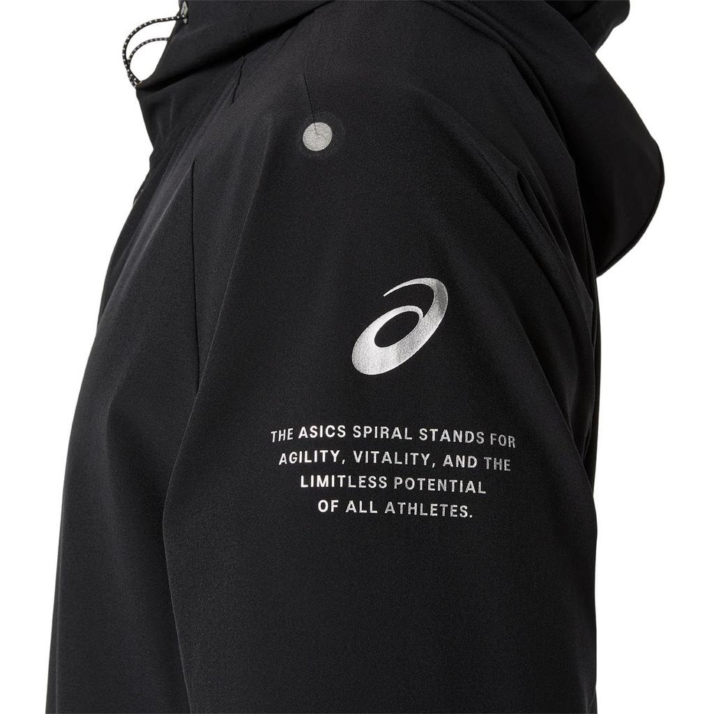 Training Wear WATER REPELLENT STRETCH WOVEN HOODIE PERFORMANCE BLACK L [ASICS]
