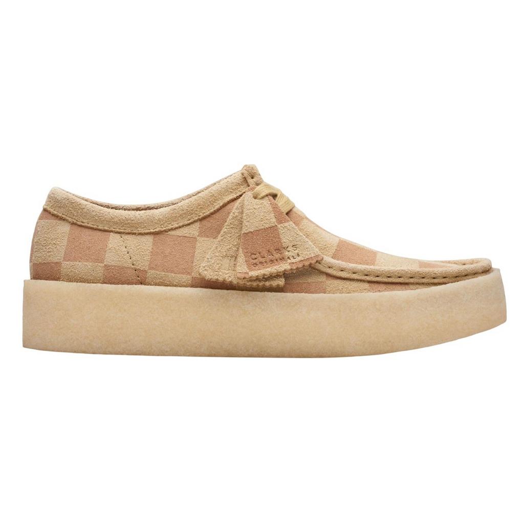 Clarks Men's Wallabee Checked Suede Cupsole Shoes