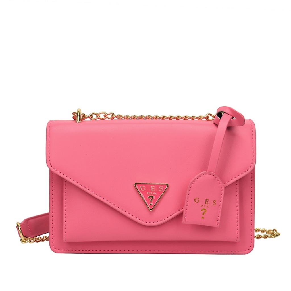 Korean Style Women's Versatile Crossbody Shoulder Bag with High-End Texture and Popular Chain Design