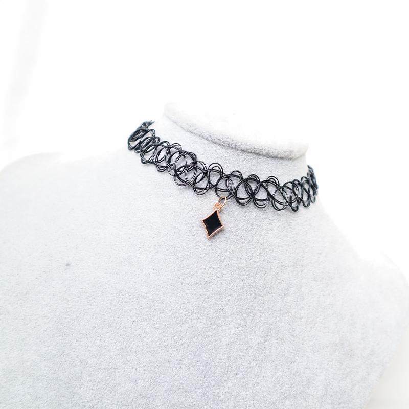 Choker Necklace Black Clavicle Tattoo Chain Star Pendant Woman Girl Collar Party Jewelry Neck Pendant Necklace