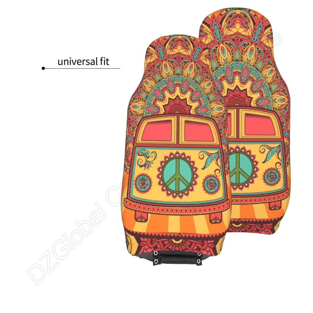 Universal Fit Car Seat Cover Yellow School Bus Breathable Saddle Blanket Cover Pack of 2 Trendy Seat Protect Covers