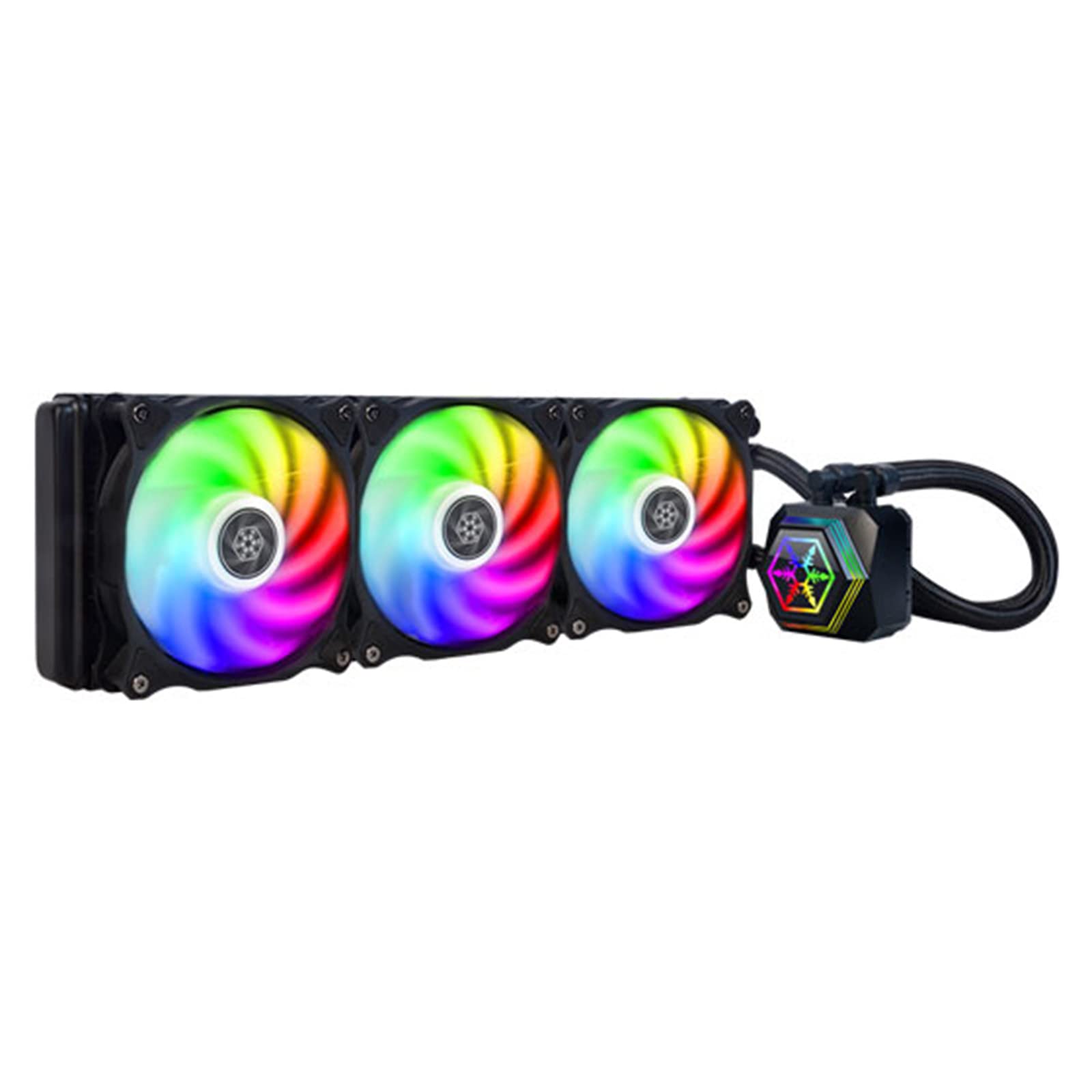 

Серія SILVERSTONE PERMAFROST з адресацією, сумісністю з LGA1700, сумісністю з RGB, простим блоком водяного охолодження 360 мм. Японський дистриб’ютор SST-PF360-ARGB