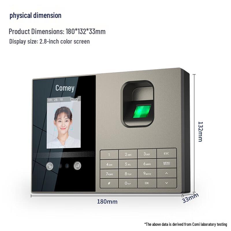 

Comet FZ01 Multi-Biometric Standalone Time Clock