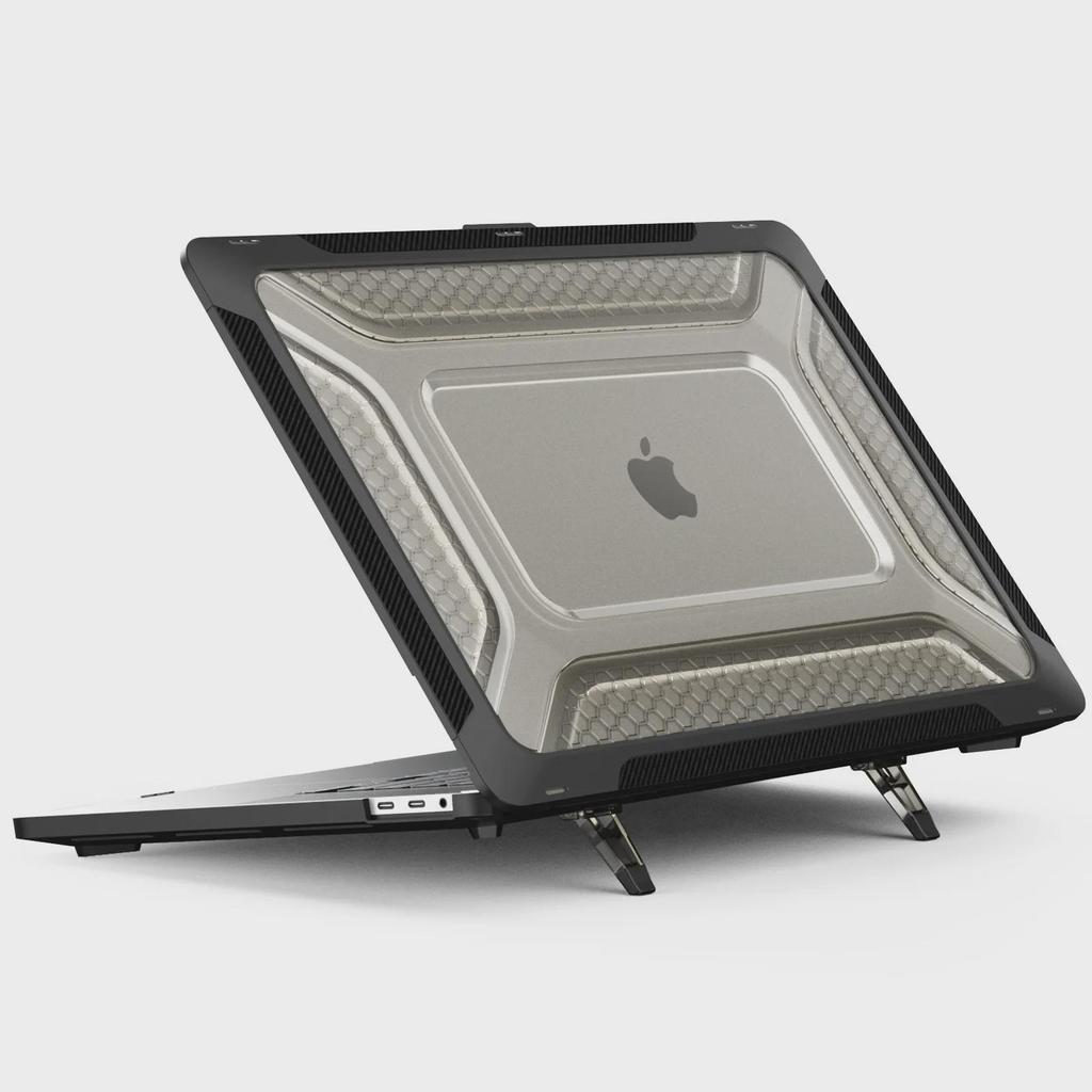 Suporte de Resfriamento Protetor para MacBook Air 13/Pro 16, Capa Fosca Anti-Queda para Laptops de 14 polegadas