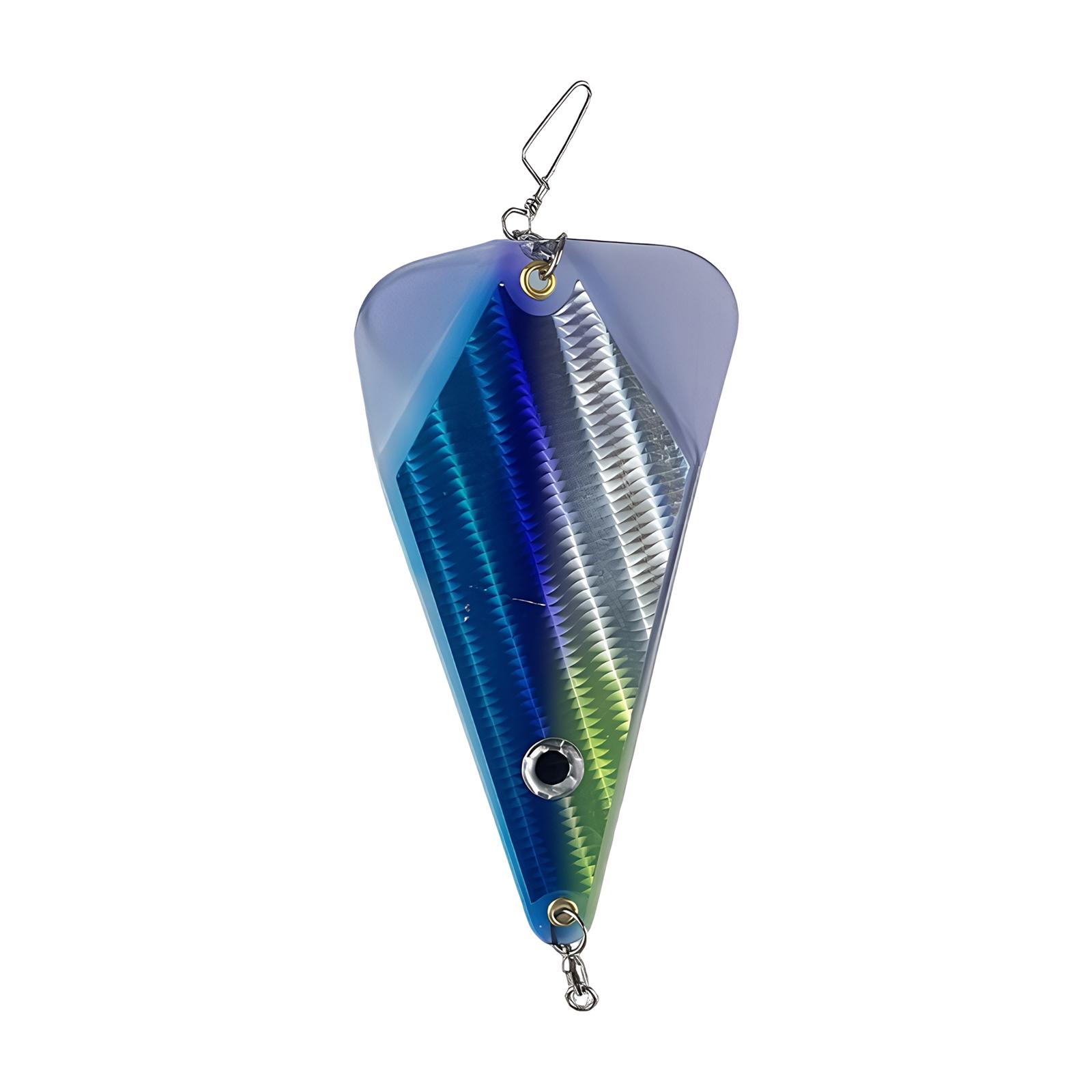 Sea Fishing Bait UV Double-sided Reflective Luminous Lure Fishing Tackle Flasher 48g Weight for Sea Fishing Lure Boat Accessory фиолетовый