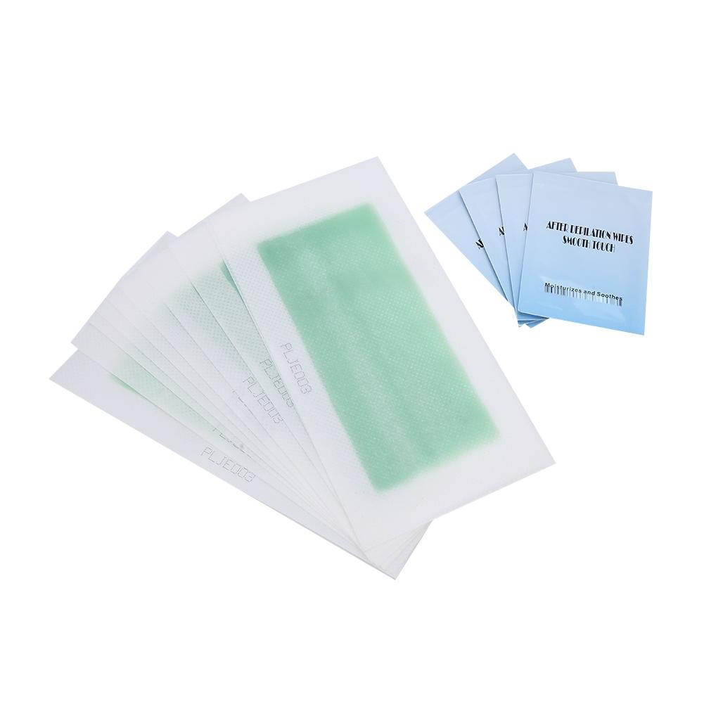 

40шт. восковые полоски для удаления волос, бумага для депиляции, 4шт. набор для удаления волос из хлопка