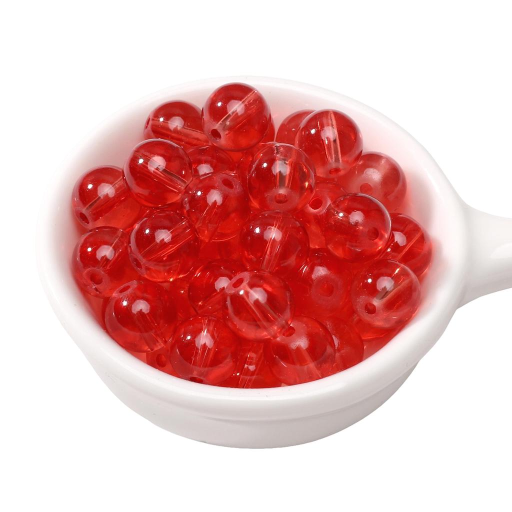 20-50Pcs High Transparency Glass Beads Loose Spacer Beads for Jewelry Making DIY Bracelet Necklace