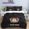 Custom Name Bayer 04 Leverkusen2 Pattern Bedding Quilt Set  Home Decoration  Gift (1 * Duvet Cover + 2 * Pillowcase  Without Core)