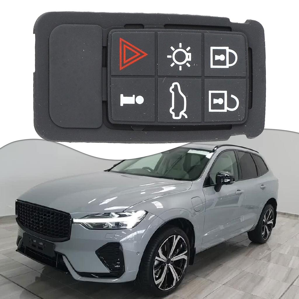 Long lasting Rubber Keyless Remote Pad for Volvo XC60 XC70 V70 S60 S80