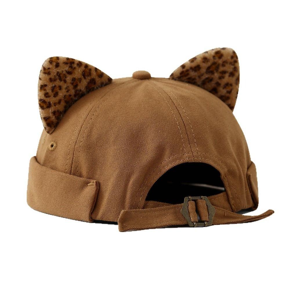 Sweet Cat Ears Brimless Hat Cute Beanie Hat Fashion Sunshade Cap Travel