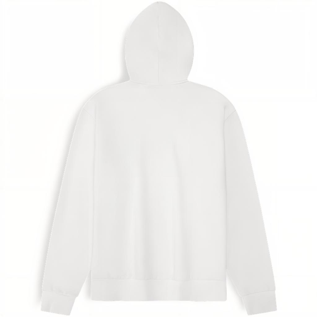 Calvin Klein Ck Embroidered Letter Fleece Hoodie Men Hoodies Moonlight-White 40QM431-YAA
