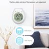 Shower Timer Digital Clock Waterproof LCD Screen 12/24 Hour Format Temperature Display Countdown Function Suction Cup Mount