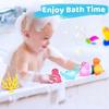 Glowing Dinosaur Bath Toy Cartoon Cat Dog Farm Animal Fun Bath Vinyl Baby Toy Sensory Bathroom Toy Touch Floating Light Gif K4P9