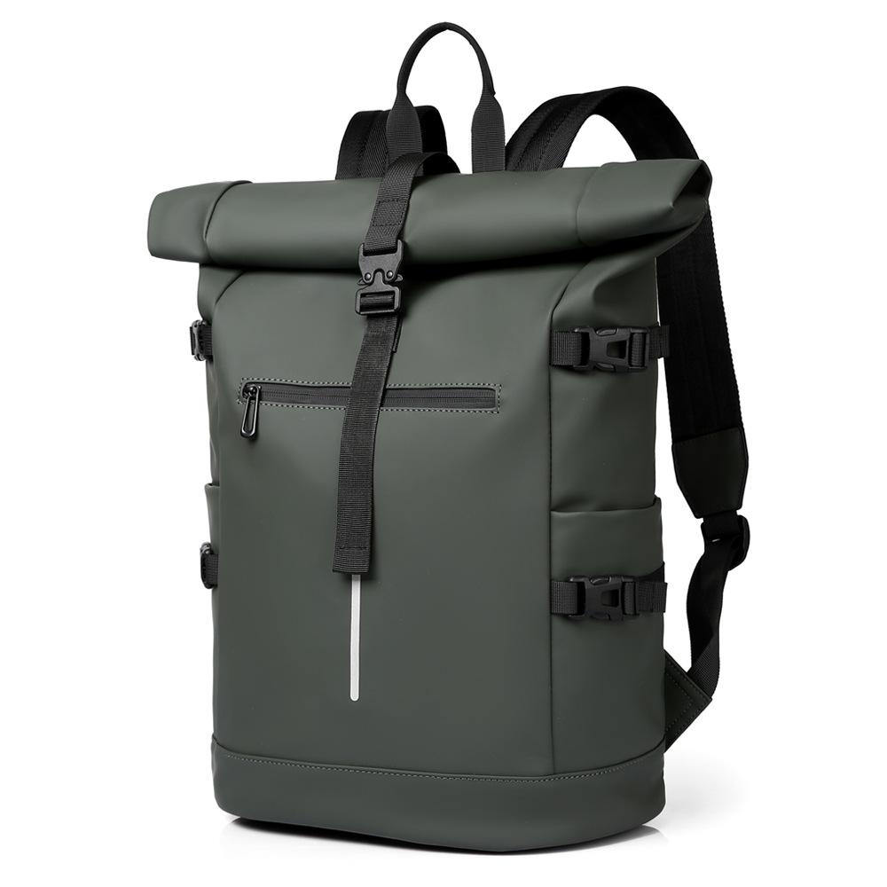 Roll-up Bag, Men's Backpack, Commuter Single-shoulder Bag, Trendy Single-shoulder Commuter Large-capacity Backpack