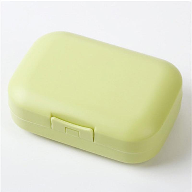 Portable Travel Soap Box Drain Box Waterproof Soap Case Sealed Soap Box Candy Color Soap Organizer for Bathroom Home El