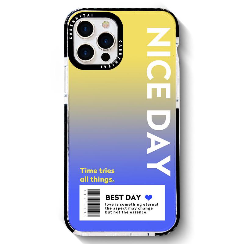 

Чехол Zhitai Mobile Case, совместимый с iPhone 15 — двухцветный черный, круглый дизайн, европейский и американский стиль для 11 Pro Max iPhone 11