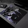 Retro English Black and White Girl Gaming Mouse Pad XL Natural Rubber Anti Slip Bottom Mousepad Small Size Product Desk Mats