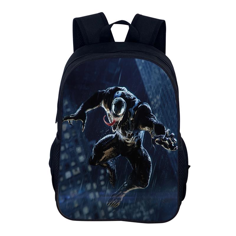 Venom School bag Superhero School Bag 40cm/15.7inch Backpack Zipper Backpack lightening Book Bags Computer Backpack