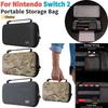 EVA Handheld Game Console Case with Mesh Compartment Hard Shell Storage Bag with 8 Card Slots for Switch 2 Accessories