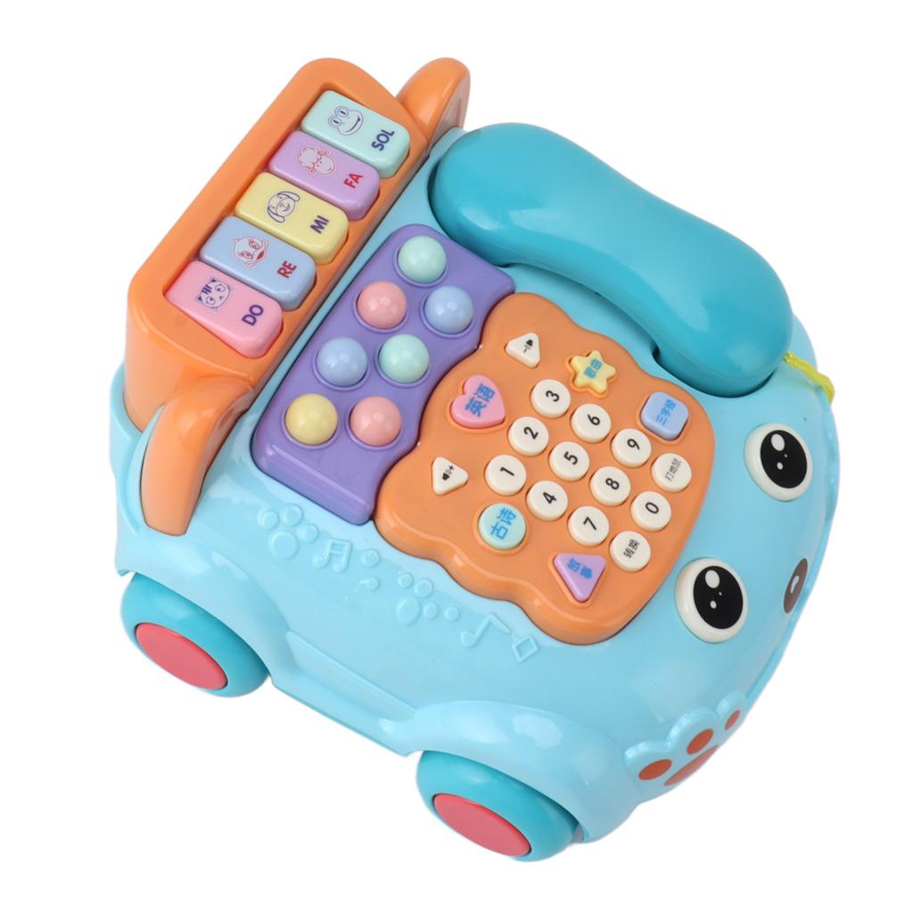 Baby Phone Toy Cartoon with Music Light Children Kids Pretend Phone Parent Child Interactive Educationcal Chinese English Bilingual Toy