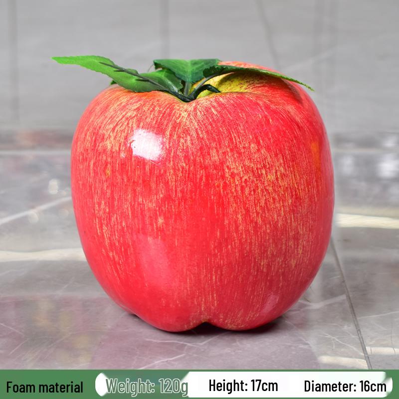 Red Delicious Artificial Apple Ornament for Decorations
