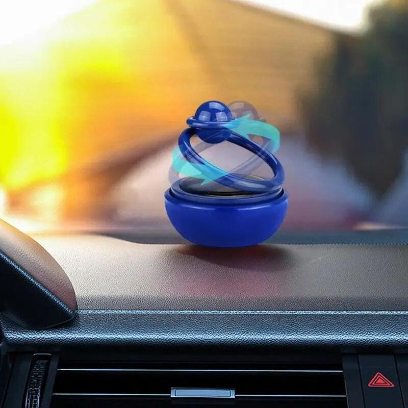 Rotating Solar Power Car Aromatherapy Spin Interstellar Essential Oil Diffusers Autorotation Decoration Accessories Car Perfume