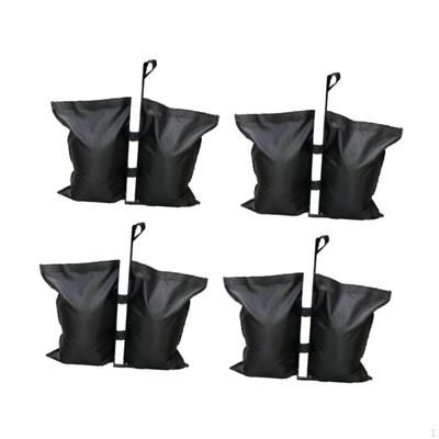 4 Pieces Canopy Sand Bags Weights Windproof Empty Sandbag Weight for Patio Furniture