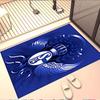 FC Schalke 04 Print Rug, Washable Floor Carpet, For Entryway Dorm Laundry Room Office Study, Home Decor Birthday Christmas Gift