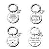 Stainless Steel Inspirational Keychain Elephant Pendant Gift Stainless Steel Keychain for Mothers Day and Fathers Day Backpack Bag Pendant